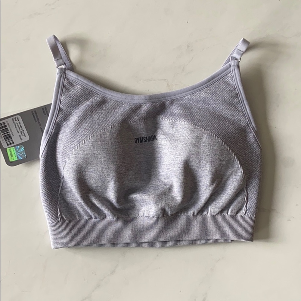 Gymshark Flex Strappy Sports Bra - Blue/Charcoal